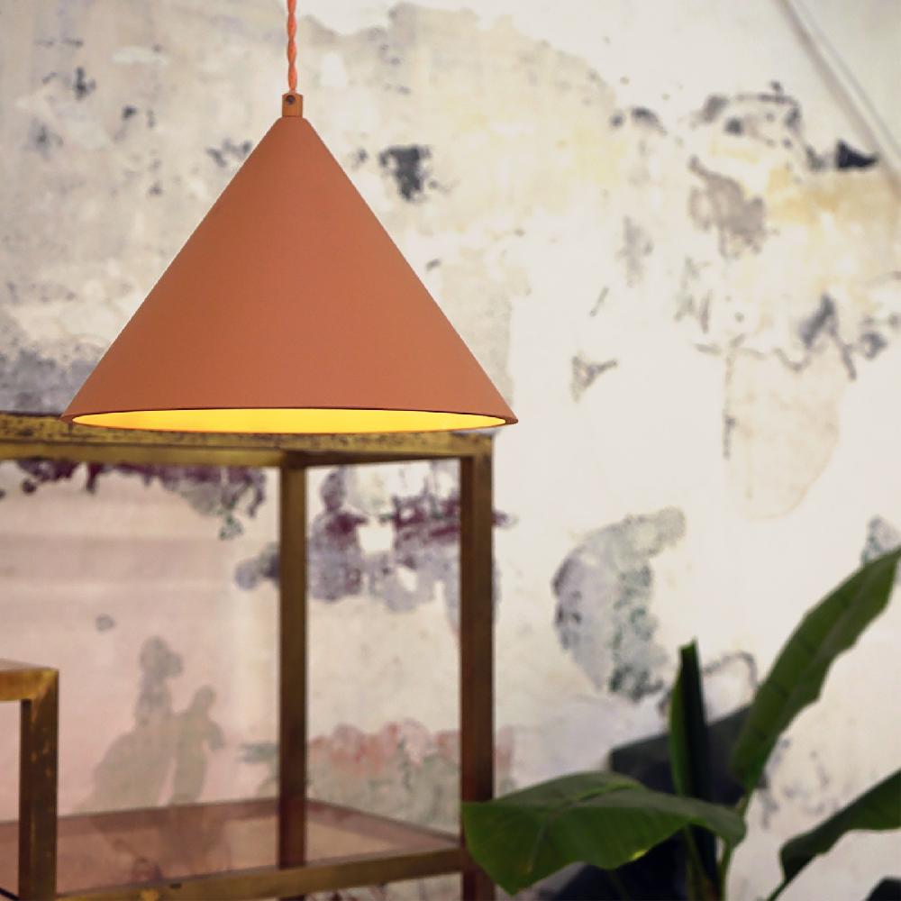 Sulion Lámpara De Techo VILMA. Yeso Color Arcilla. 1xE27 |Sulion