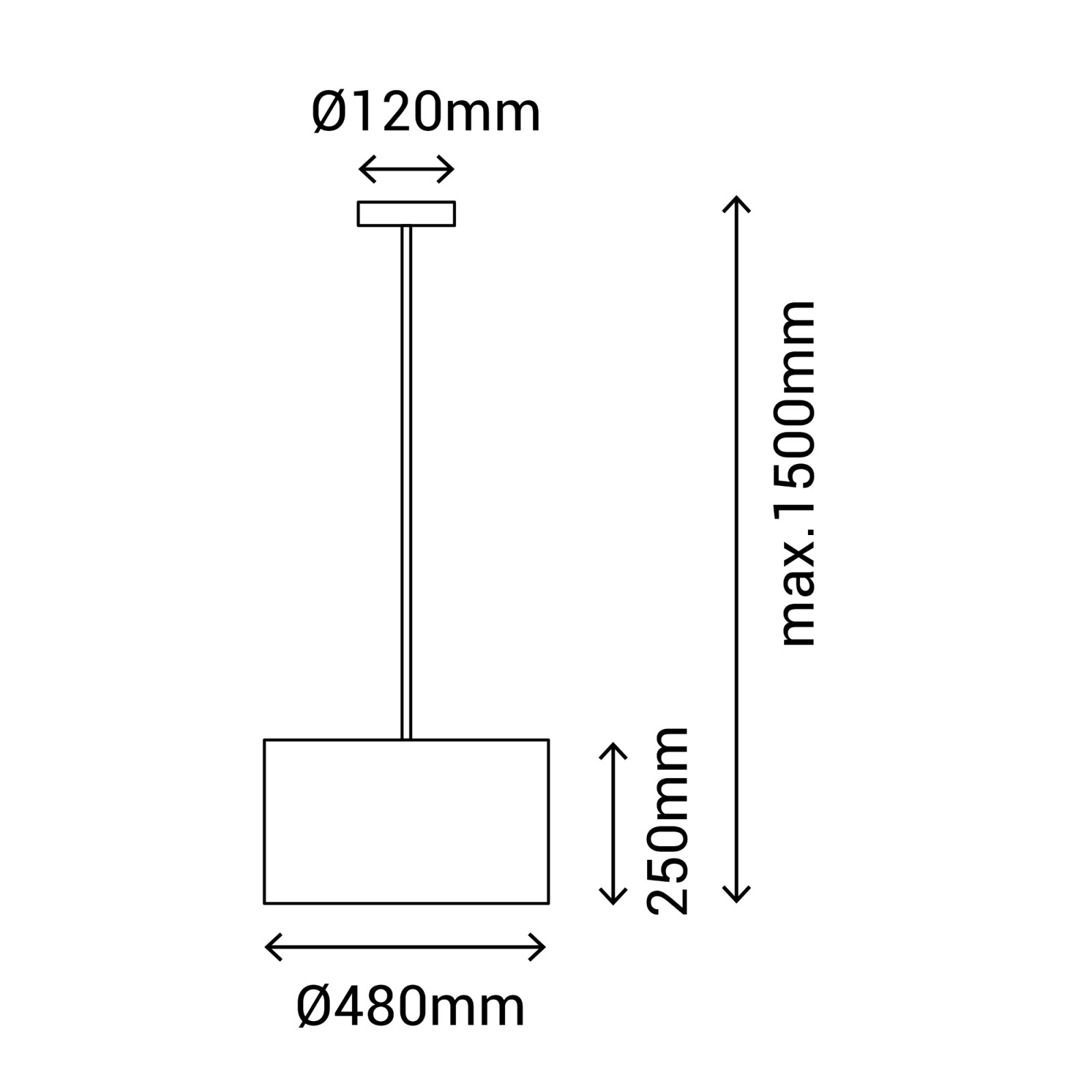Sulion Lámpara De Techo WALA. Ratán Y Cable Blanco. 1xE27 |Sulion
