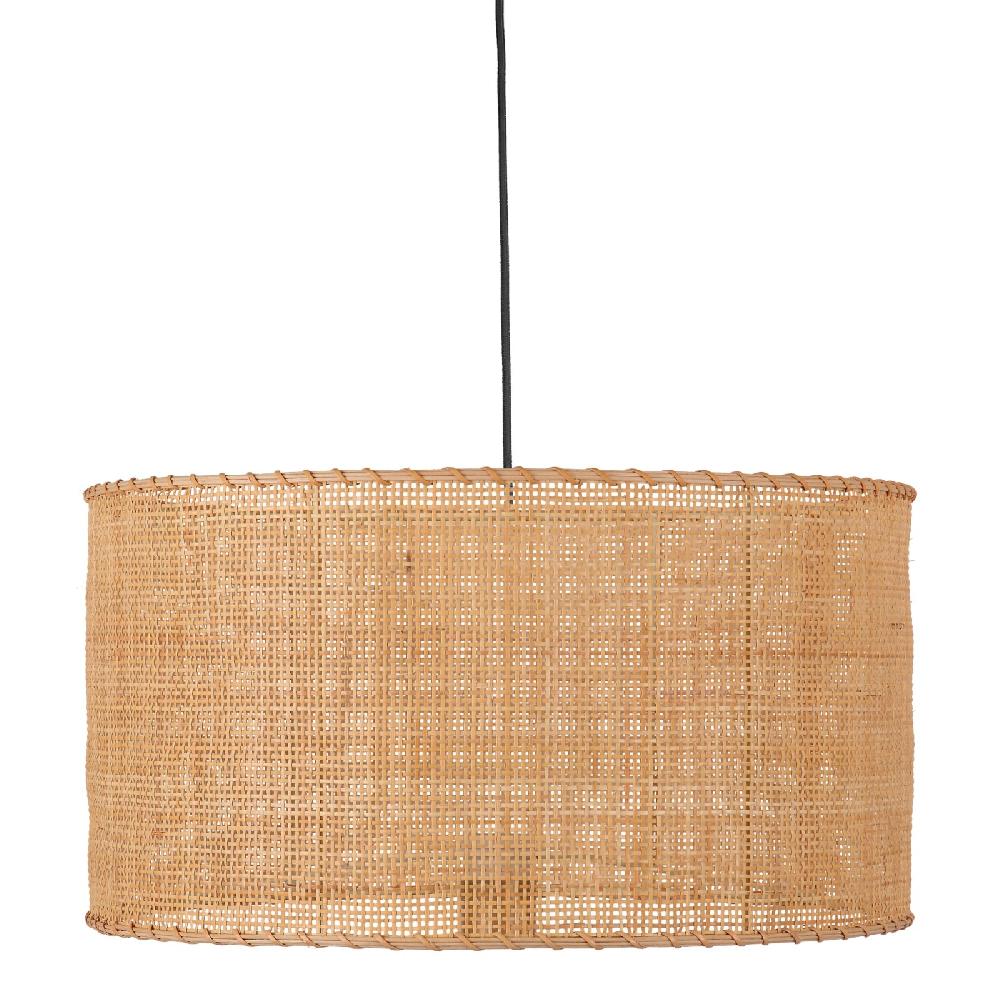 sulion Lámpara de techo WALA. Ratán y cable negro. 1xE27|Sulion