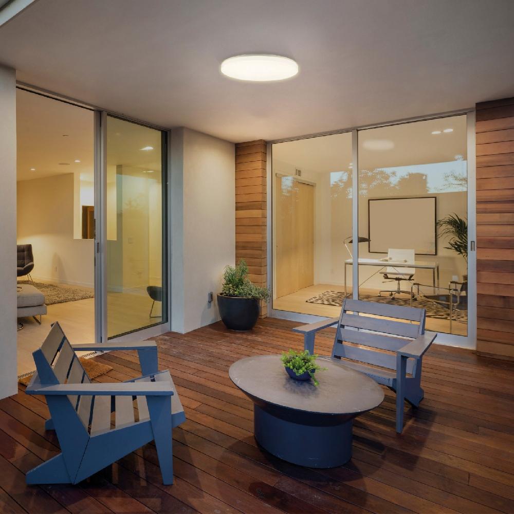 Sulion Panel Empotrable CANADIAN LED 24W Redondo IP44 Blanco Mate | Sulion