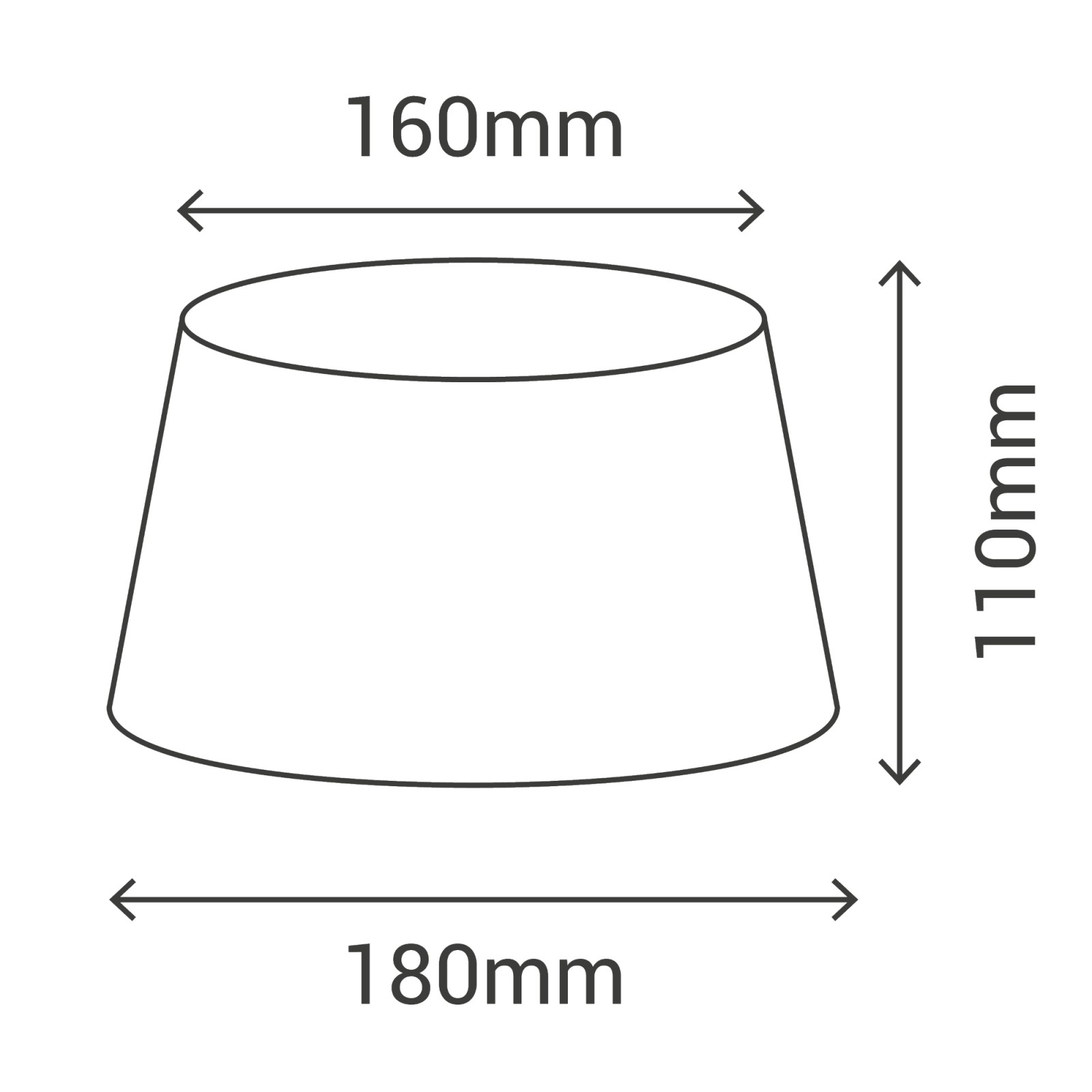 Sulion Pantalla Cónica BASIC Color Blanco Con Medidas 18x16x11 Cm. |Sulion