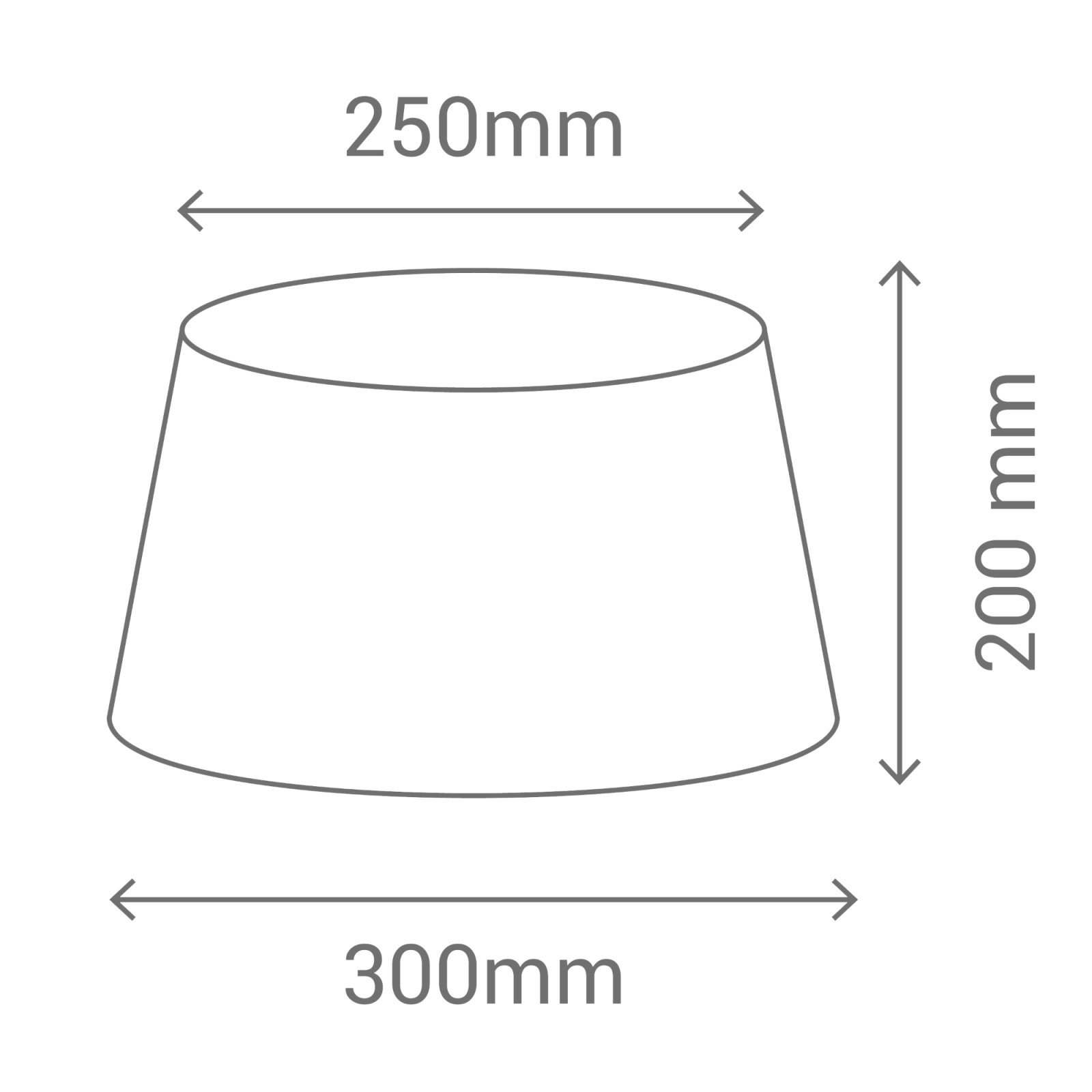 Sulion Pantalla Cónica BASIC En Color Blanco Con Medidas 30x25x20 Cm |Sulion