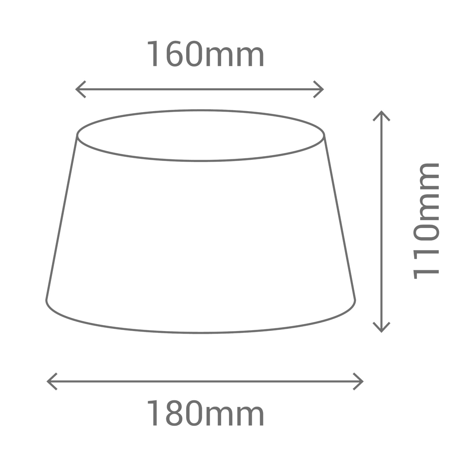 Sulion Pantalla Cónica BASIC En Color Gris Con Medidas 18x16x11cm|Sulion