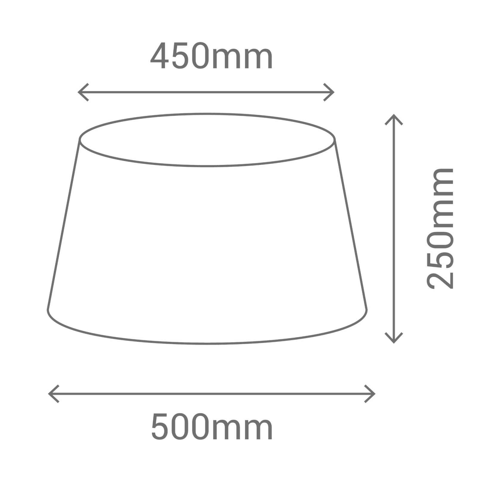 Sulion Pantalla Cónica BASIC En Color Marrón Con Medidas 50x45x25 Cm |Sulion