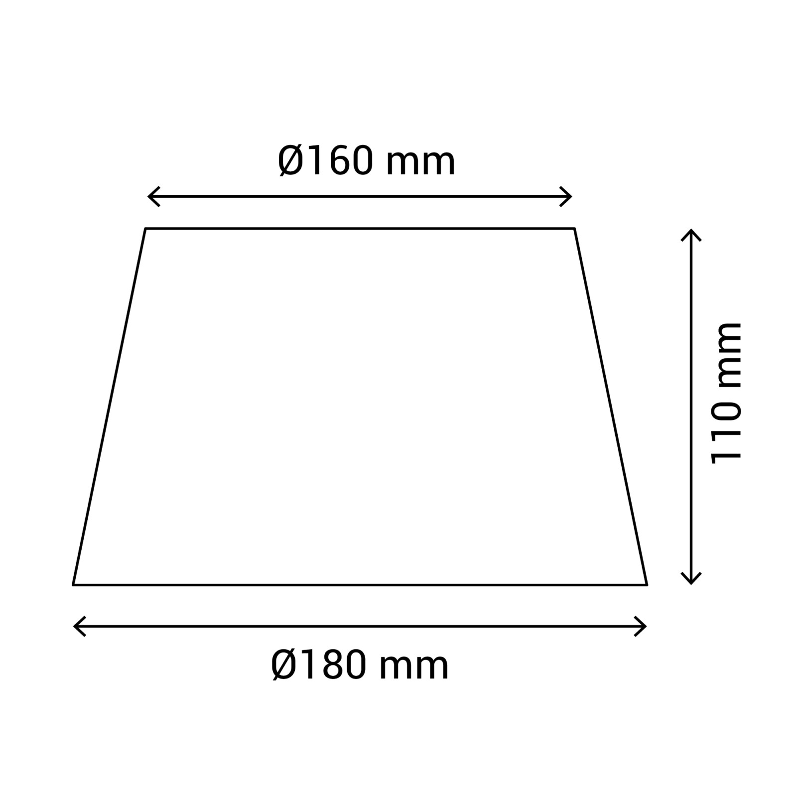 Sulion Pantalla Cónica BASIC En Color Negro Con Medidas 18x16x11 Cm |Sulion