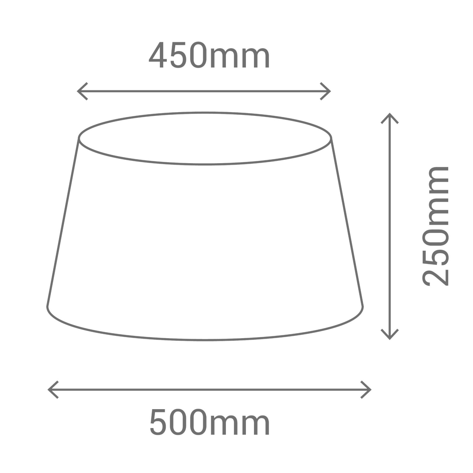 Sulion Pantalla Cónica BASIC En Color Negro Con Medidas 50x45x25 Cm |Sulion
