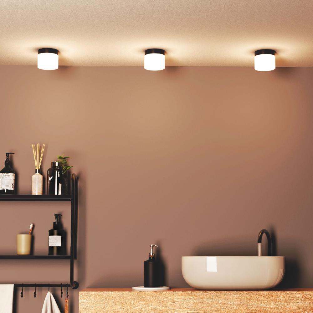 Sulion Plafón CONGO Con Difusor Acrílico Y Acabado Cromo. Ø10cm.LED 6W|Sulion