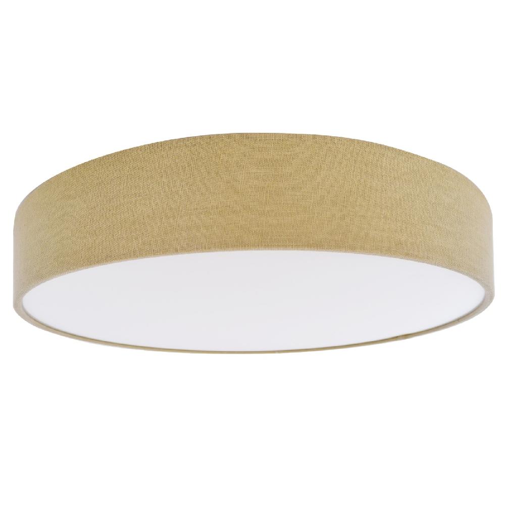 sulion Plafón MOON circular con pantalla textil natural. Ø40cm.LED 33W|Sulion