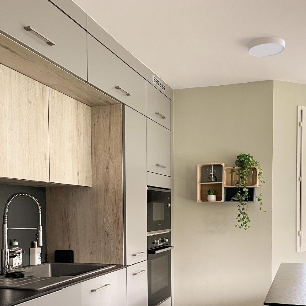 Sulion Plafón Redondo LINHA En Blanco LED 12W Y CCT En ABS | Sulion