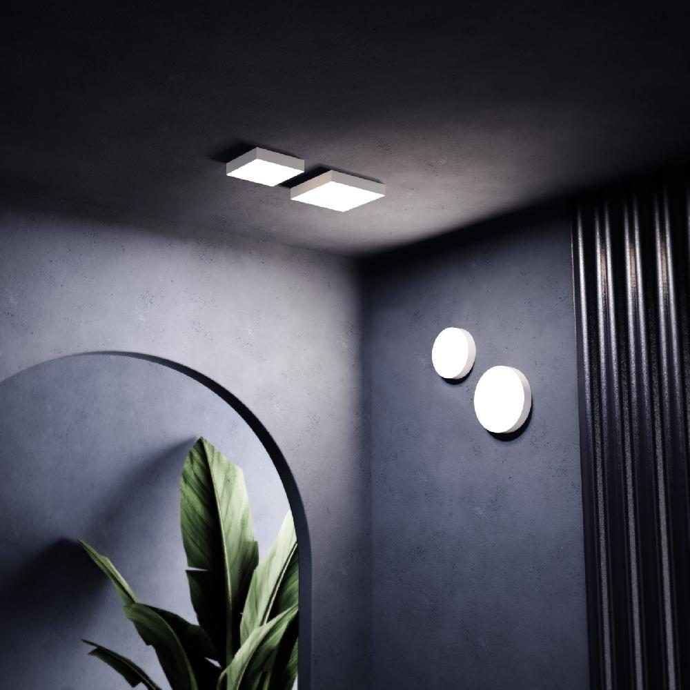 Sulion Plafón Redondo LINHA En Blanco LED 12W Y CCT En ABS | Sulion