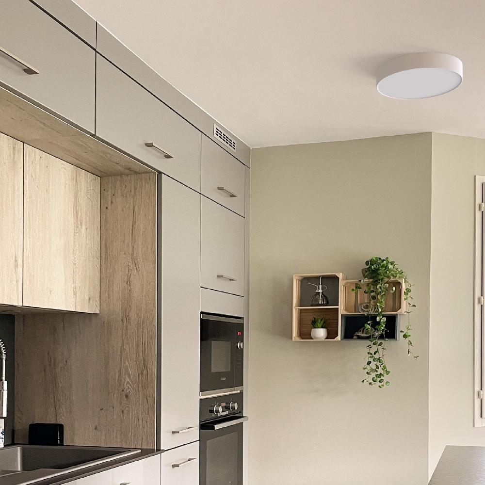 Sulion Plafón Redondo LINHA En Blanco LED 24W Y CCT En ABS | Sulion