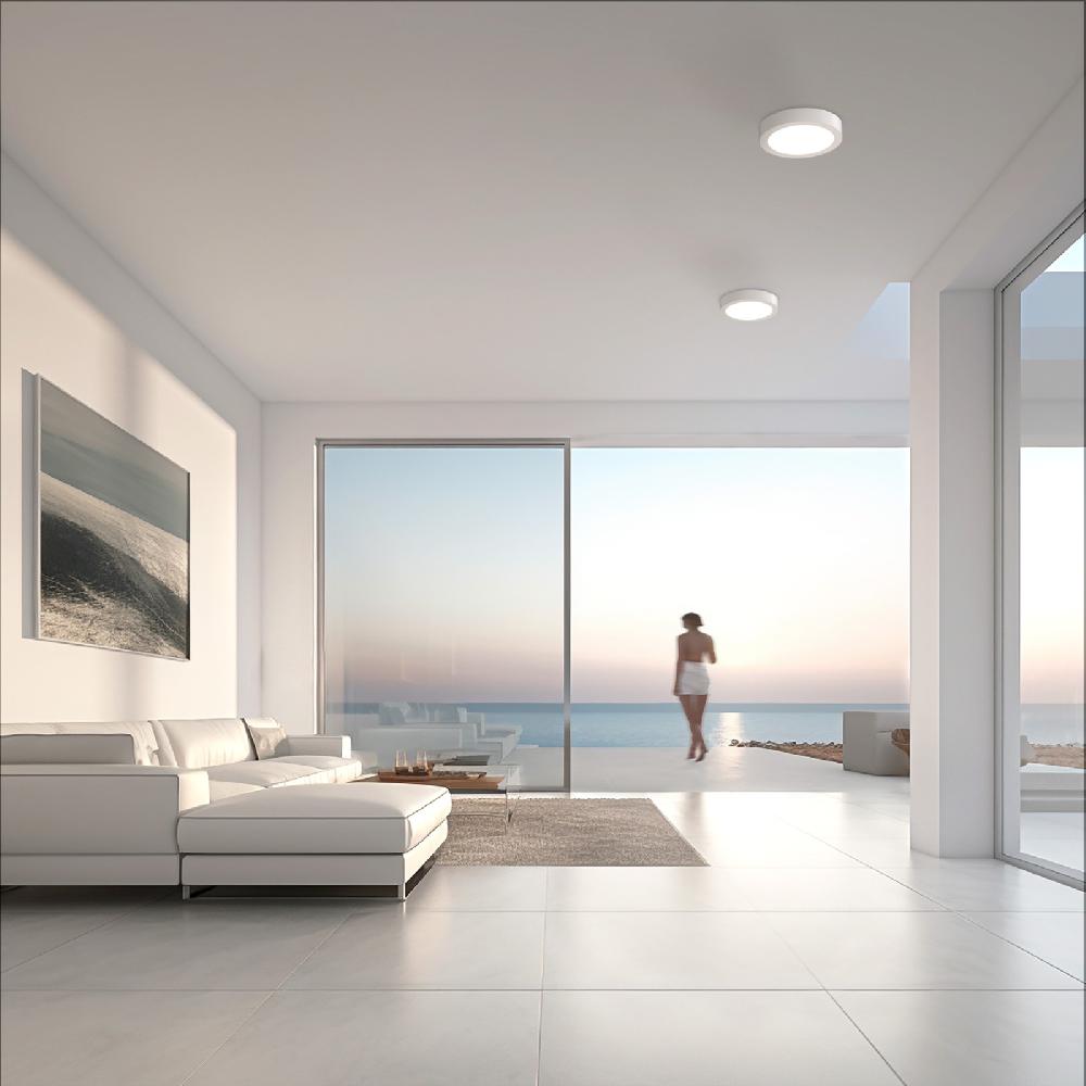 Sulion Plafón SURF Con WiFi LED 18W 22cm Blanco Mate Dimable | Sulion