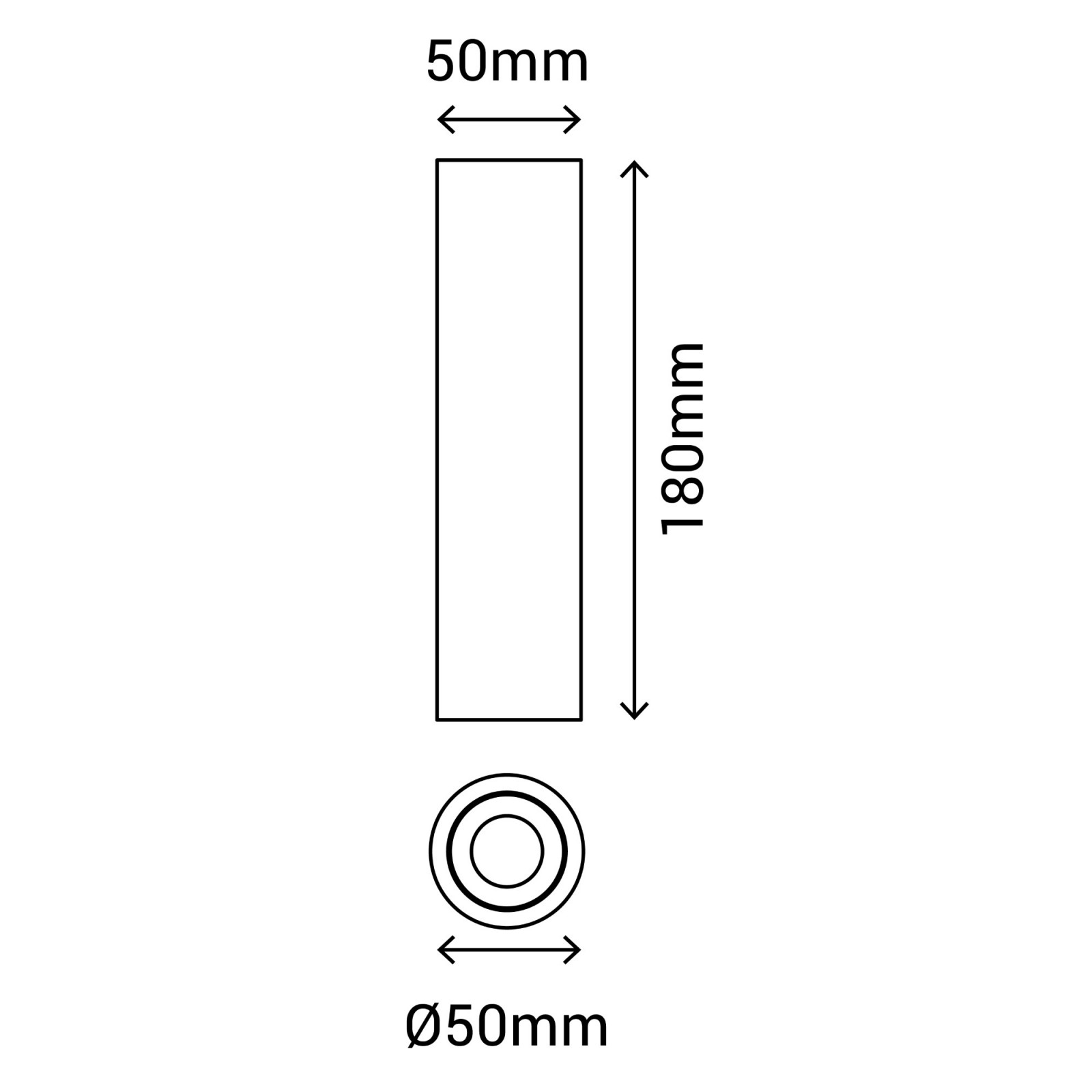 Sulion Semiplafón KIRA LED 12W Tubular Negro Mate 3CCT Switch 15°| Sulion