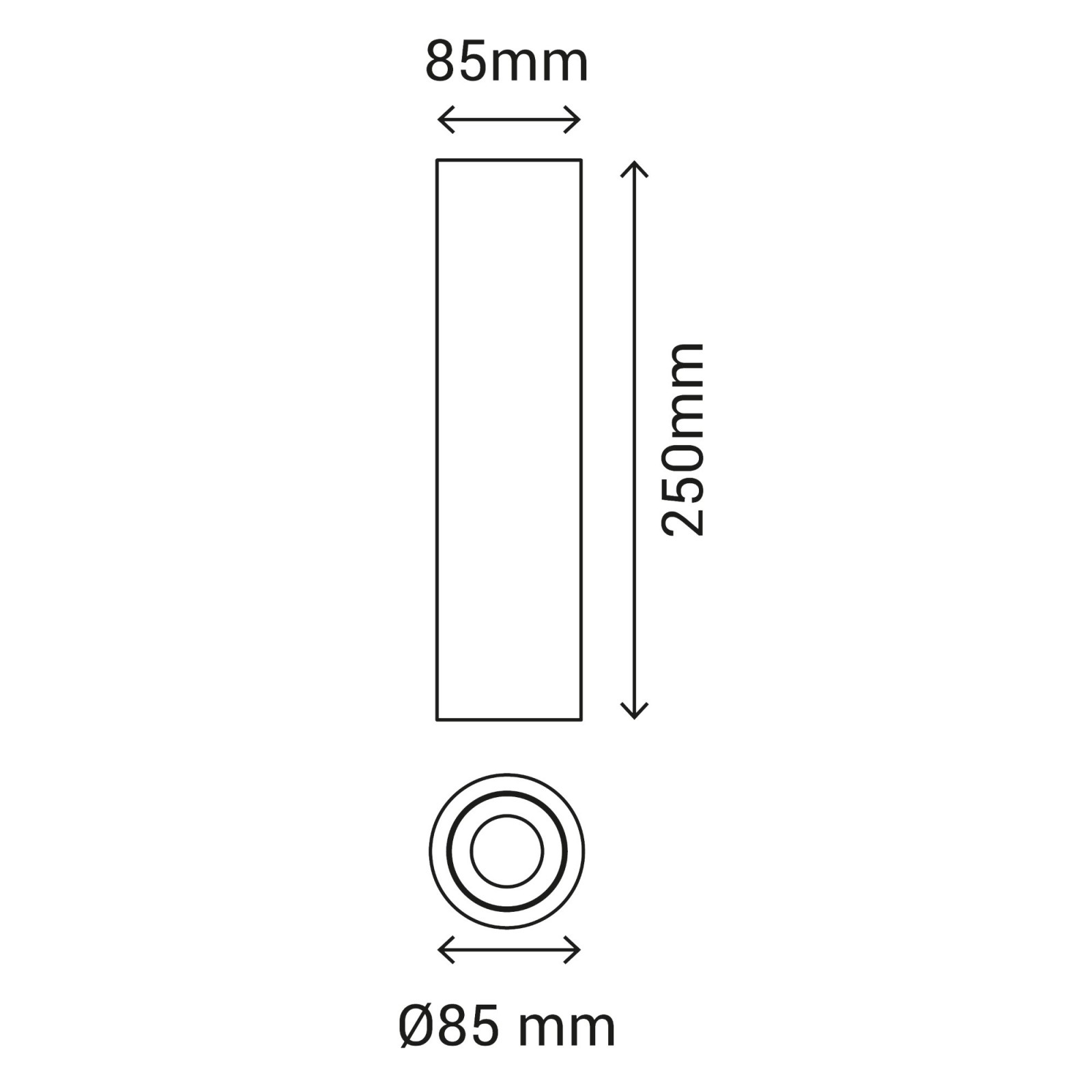 Sulion Semiplafón KIRA LED 20W Tubular Negro Y Dorado 3CCT Switch 36°| Sulion
