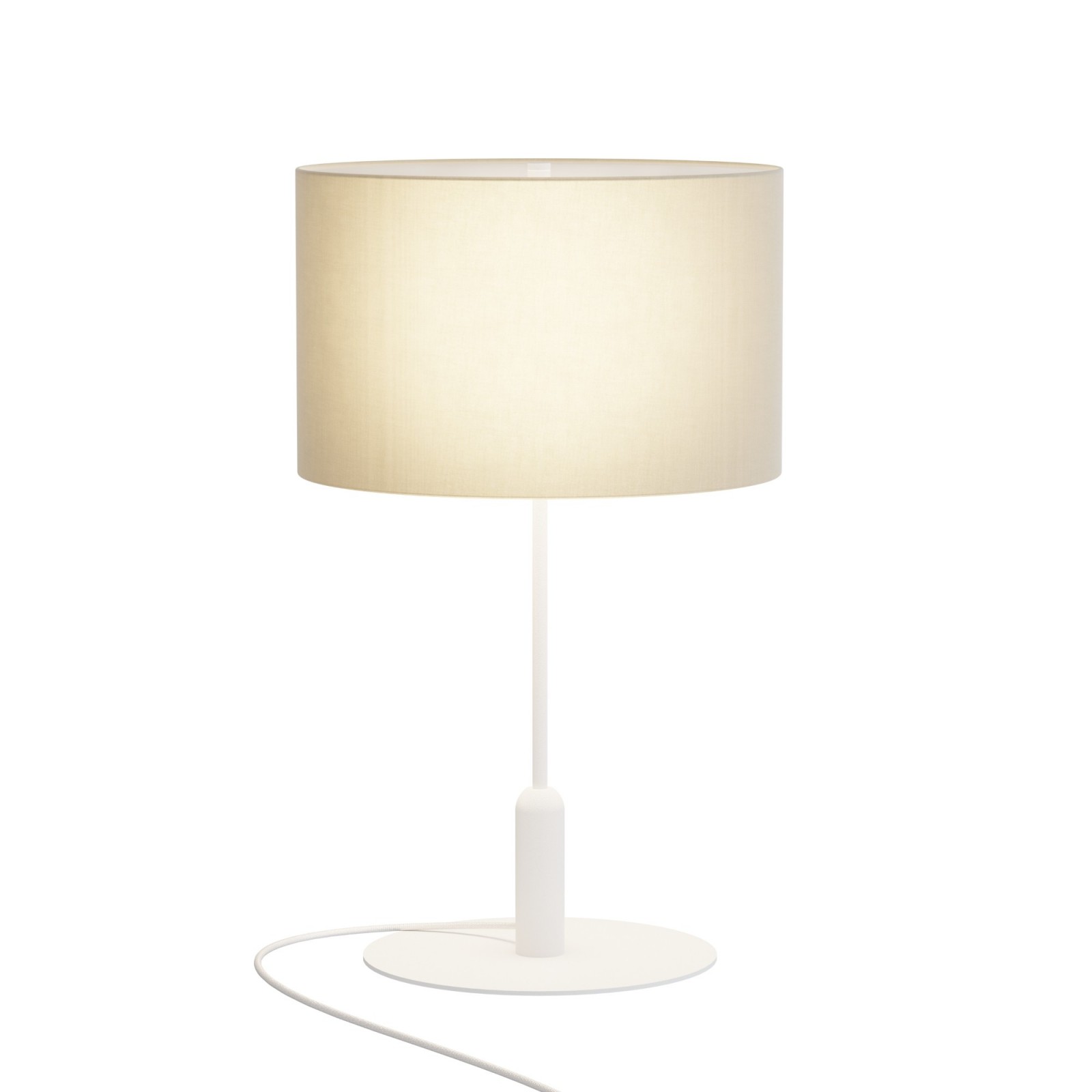 Sulion Sobremesa BASIC STYLO.Metal Blanco Y Pantalla Blanca.1xE27|Sulion