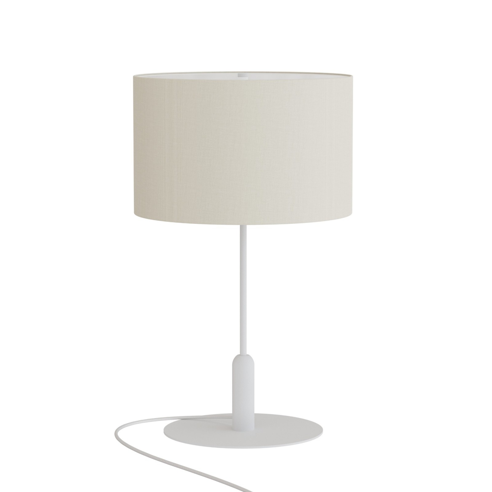 sulion Sobremesa BASIC STYLO.Metal blanco y pantalla blanca.1xE27|Sulion