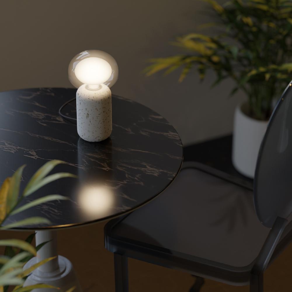 Sulion Sobremesa CANDY. Terrazo Con Difusor De Vidrio Doble. 1xE27/G9 |Sulion