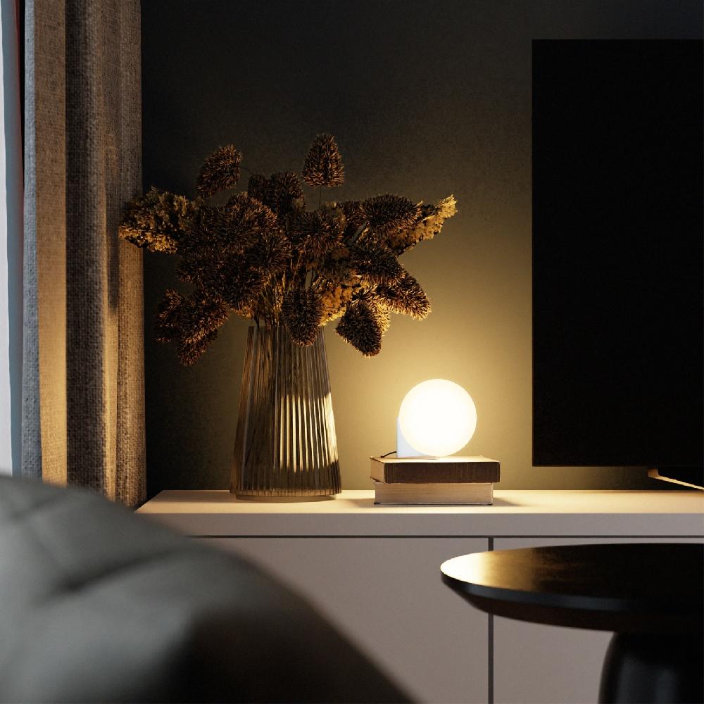 Sulion Sobremesa OBI. Metal Cromo. Táctil Dimable. 1xG9|Sulion