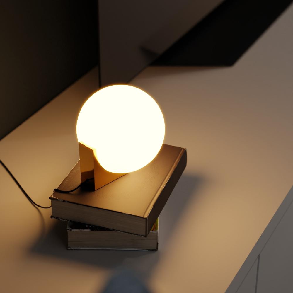 Sulion Sobremesa OBI. Metal Latón SaVITAdo. Táctil Dimable. 1xG9|Sulion