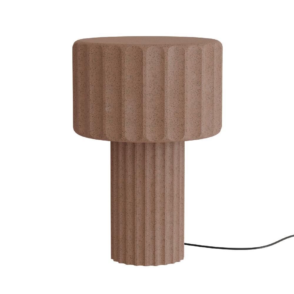 Sulion Sobremesa OLIMPIA. Hormigón Rojo. 2xE27 |Sulion