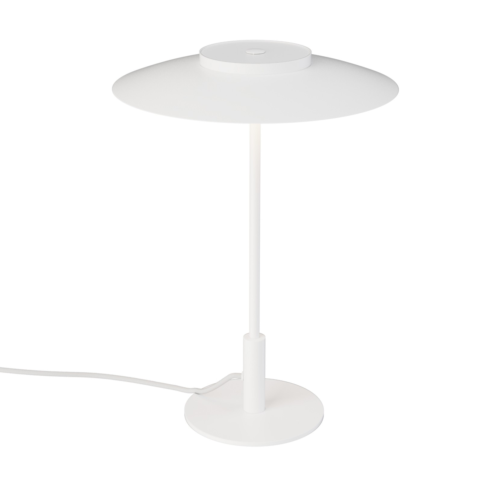 sulion Sobremesa VALENTINA. Metal blanco y tulipa acabado blanco. LED 9W. CCT