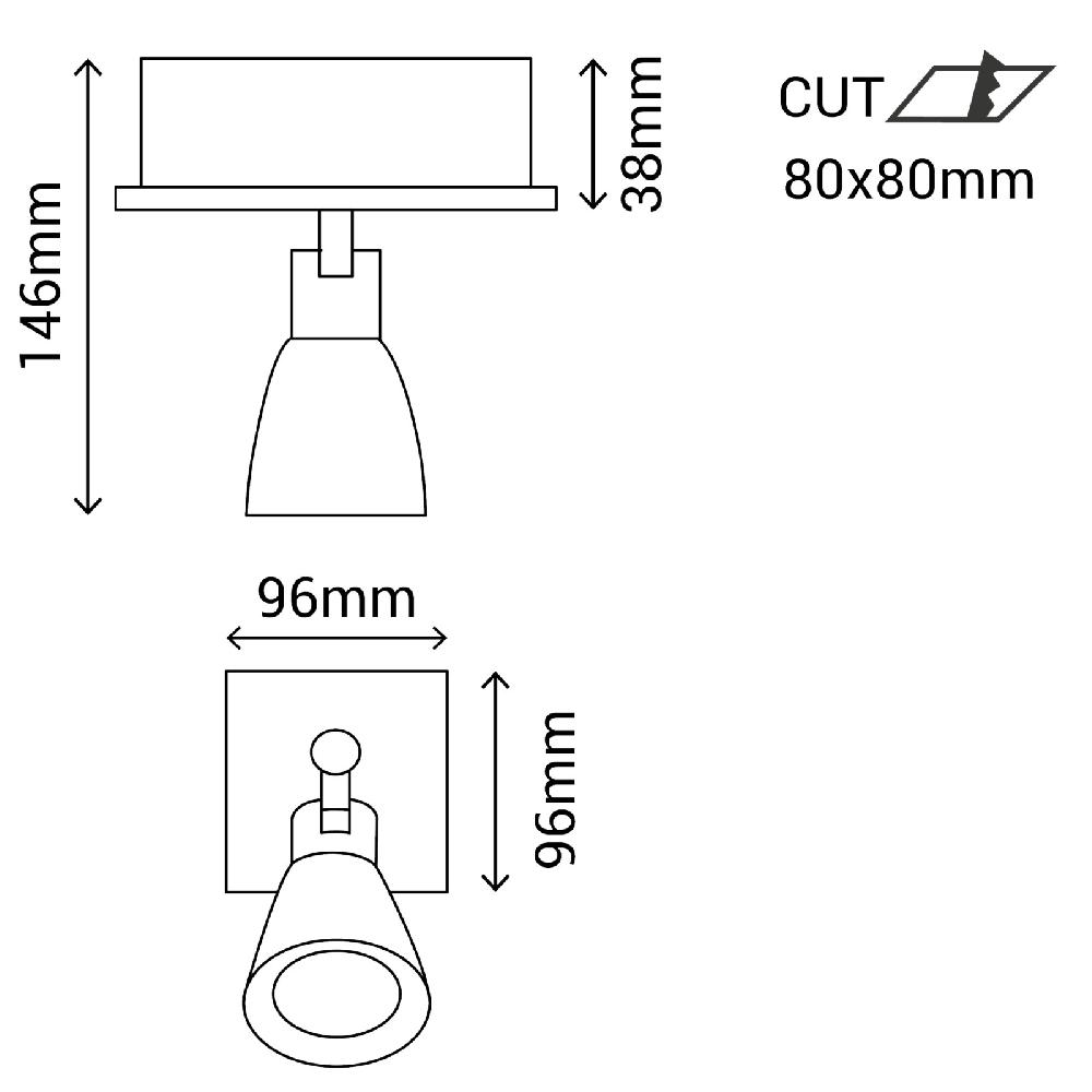 Sulion FOCO FULINO LED L126 1X10W BL | Sulion