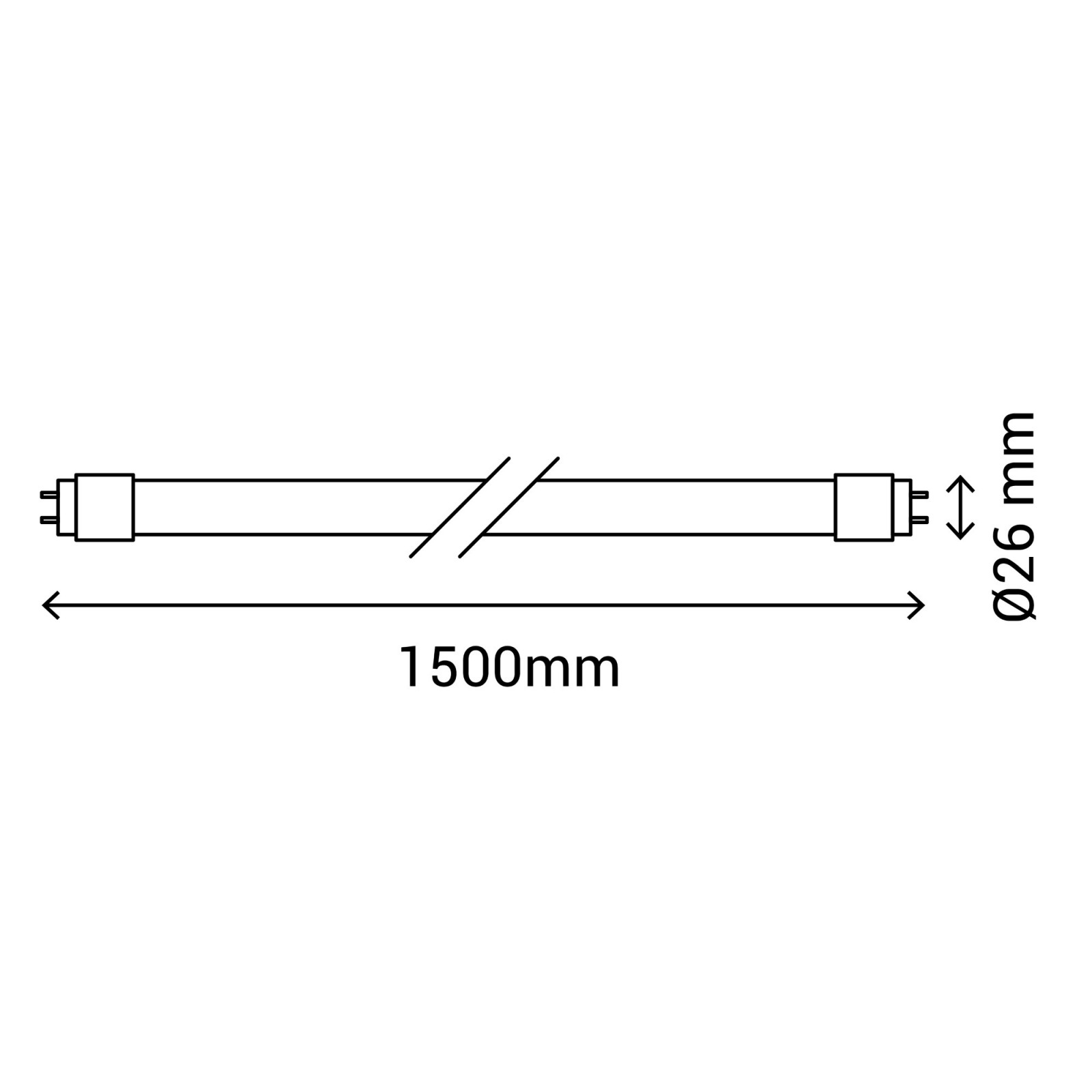 Sulion Tubo KORU LED 24W De Vidrio En Blanco Brillo 4000K | Sulion