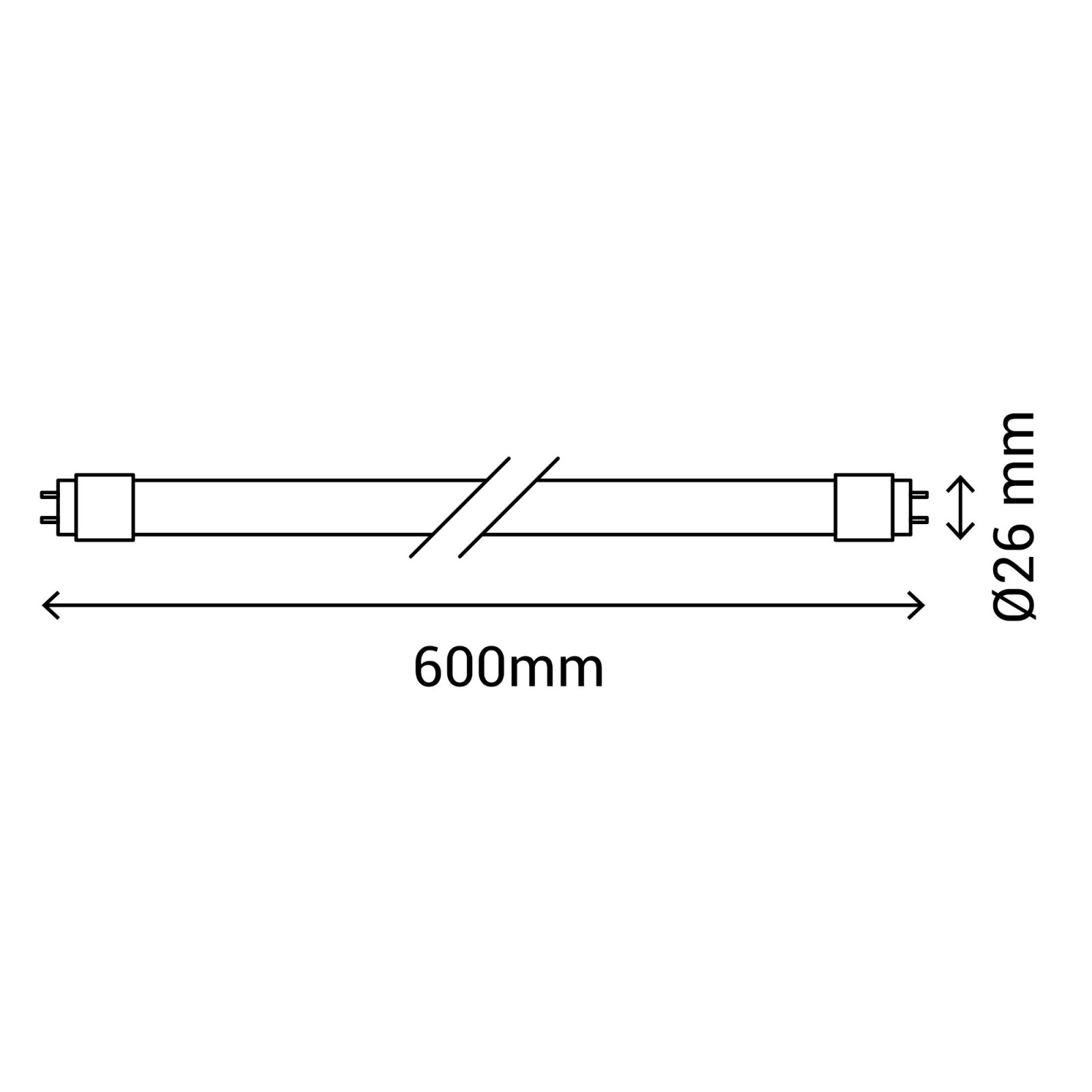 Sulion Tubo KORU LED 9W De Vidrio En Blanco Brillo 4000K | Sulion