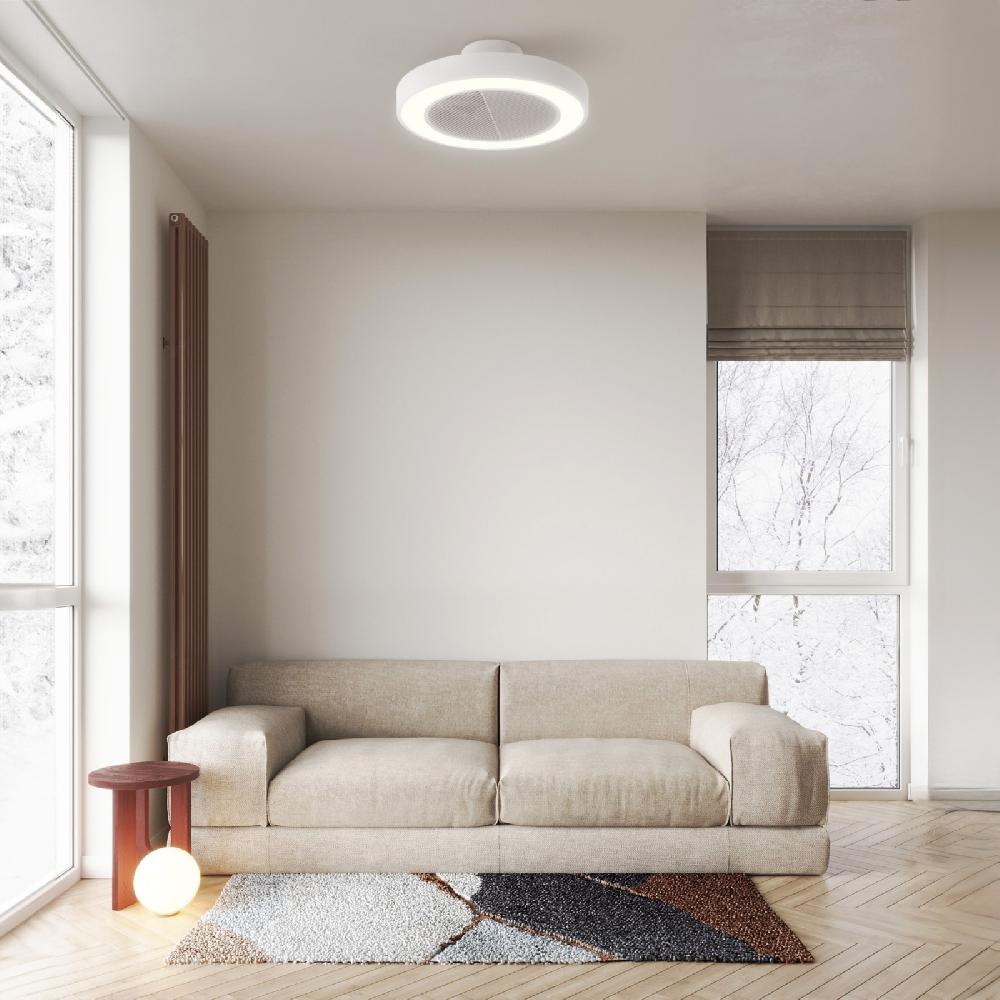 Sulion Ventilador De De Techo Plafón SEED Blanco Con Luz - Sulion