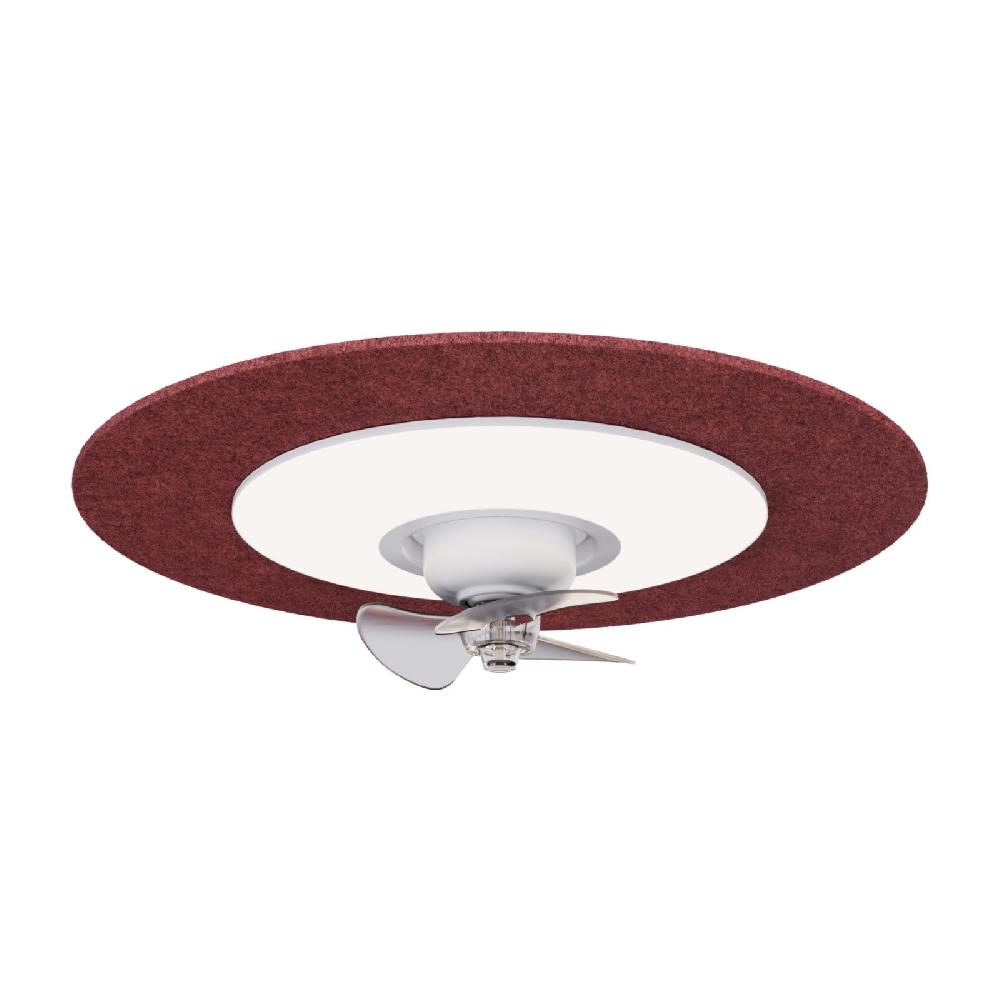 sulion Ventilador de techo acústico FONO burdeos con luz - Sulion