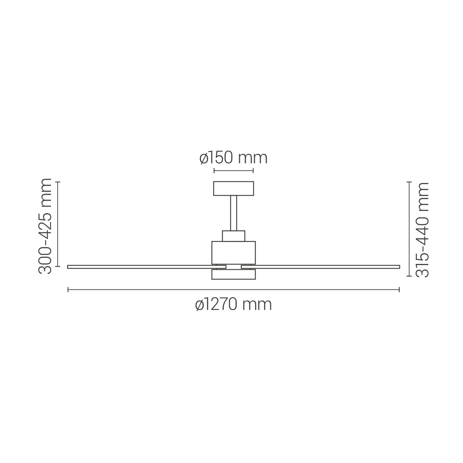 Sulion Ventilador De Techo ANNE Blanco Con Luz - Sulion