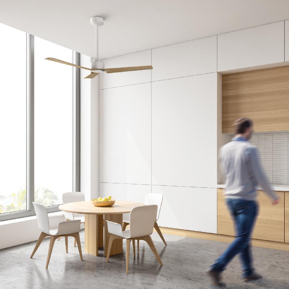 Sulion Ventilador De Techo ANNE Blanco Madera Clara - Sulion