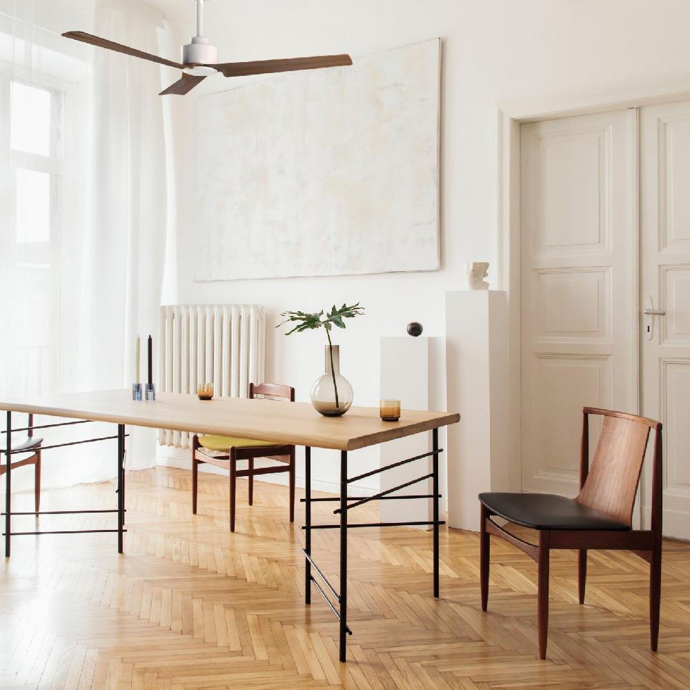 Sulion Ventilador De Techo ANNE Blanco Madera Oscura - Sulion