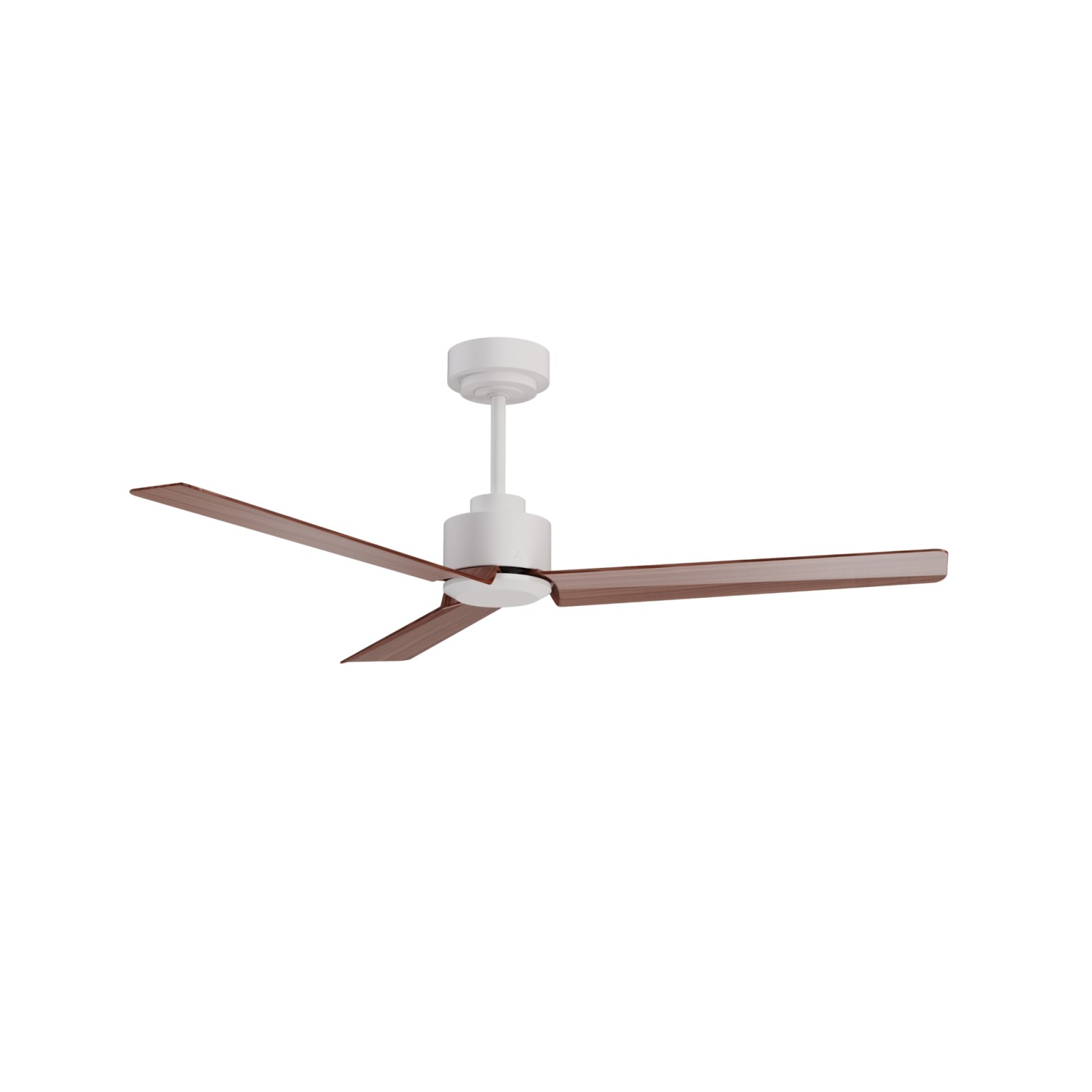 sulion Ventilador de techo ANNE blanco madera oscura - Sulion