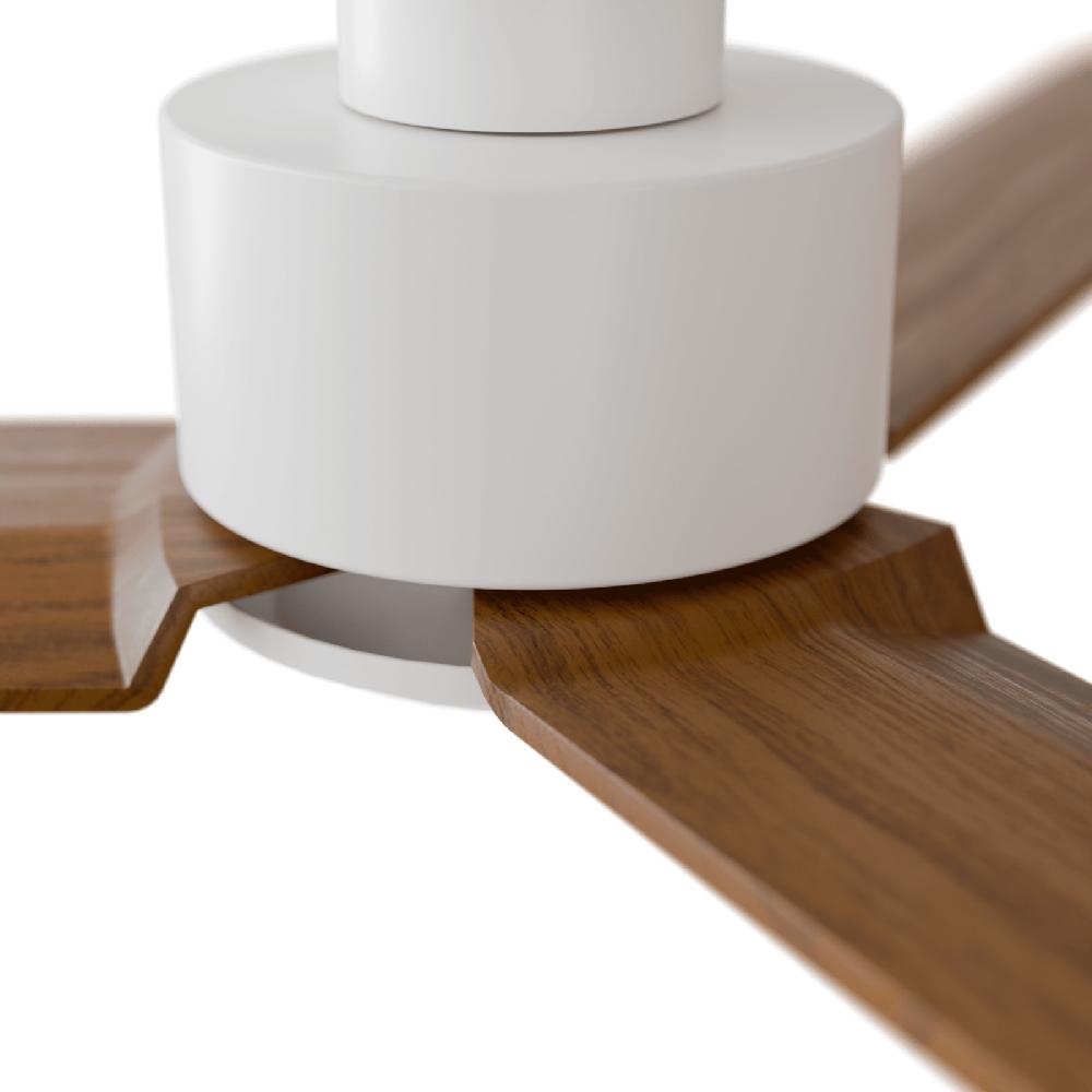 Sulion Ventilador De Techo ANNE Blanco Palas NATURAL PINE WOOD Oscura Sulion