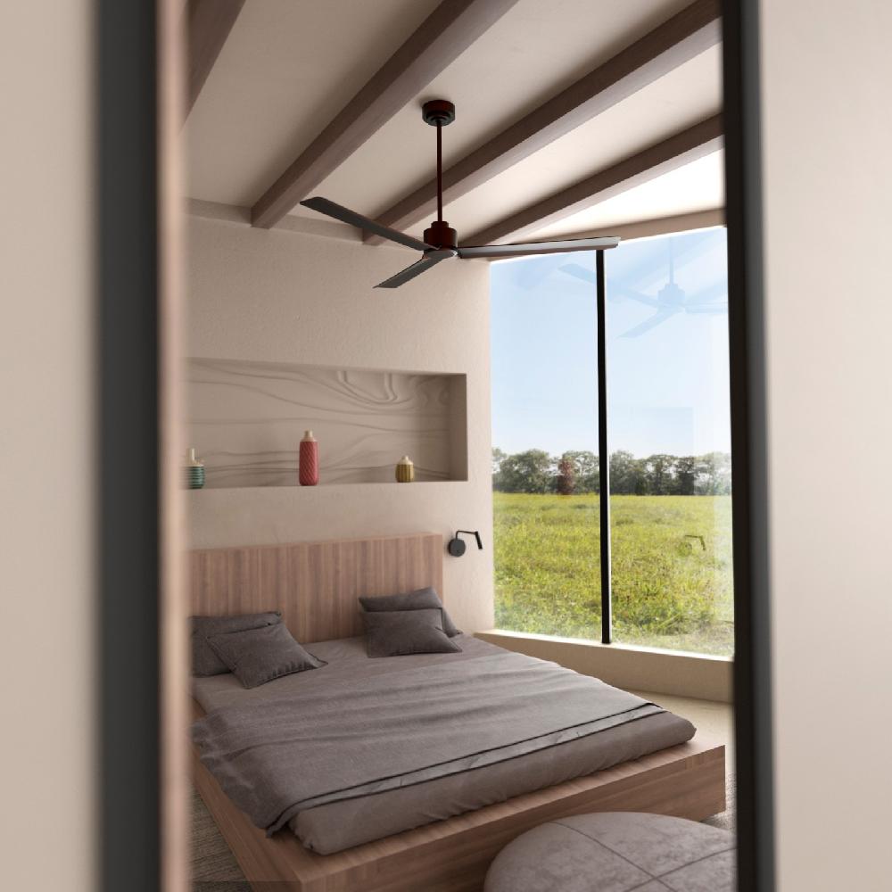 Sulion Ventilador De Techo ANNE Marrón óxido - Sulion