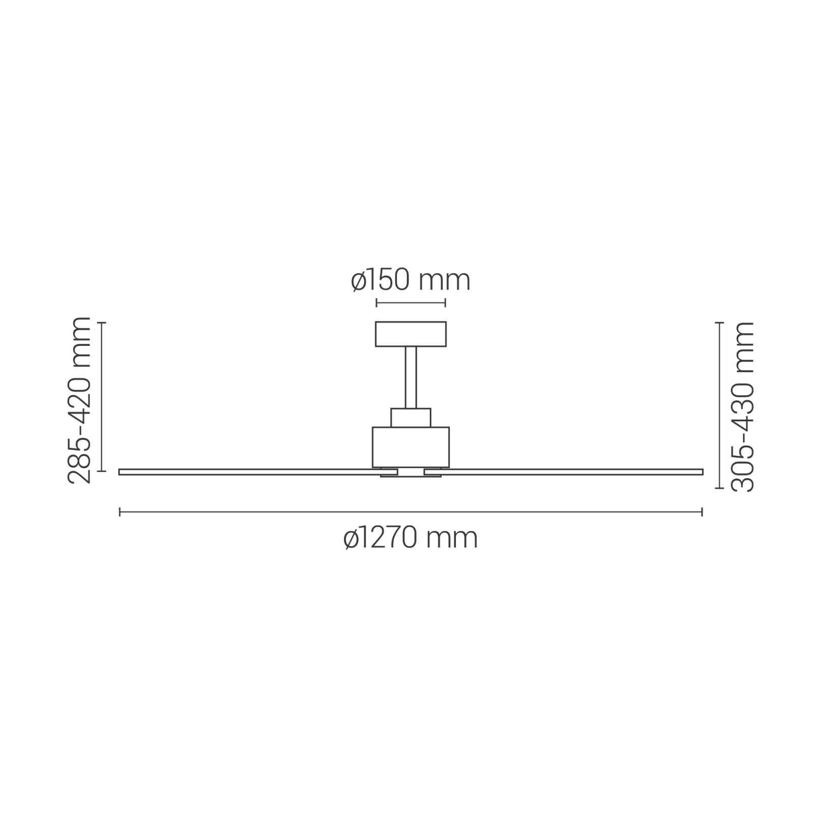 Sulion Ventilador De Techo ANNE Marrón óxido - Sulion