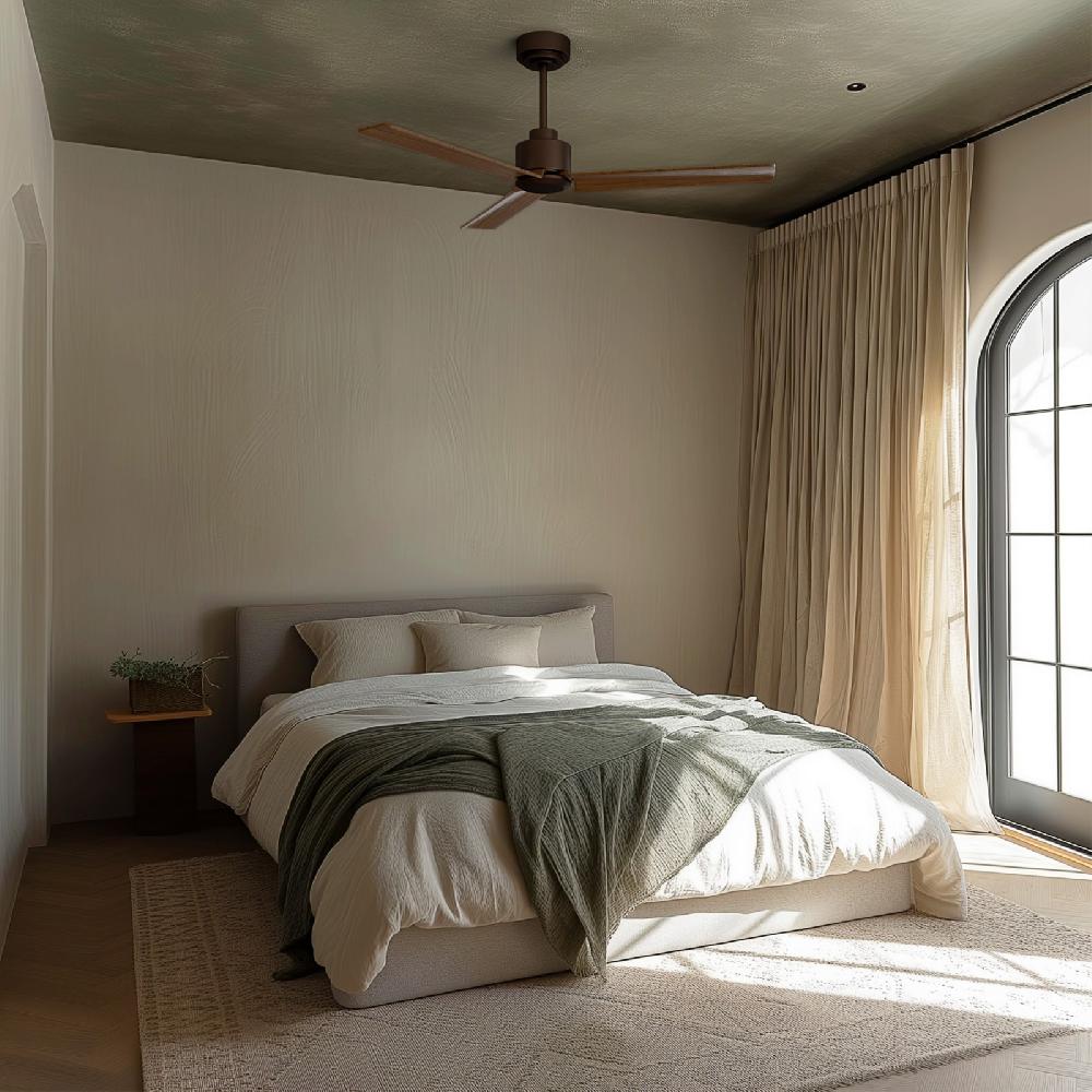 Sulion Ventilador De Techo ANNE Marrón Palas NATURAL PINE WOOD Oscura Sulion