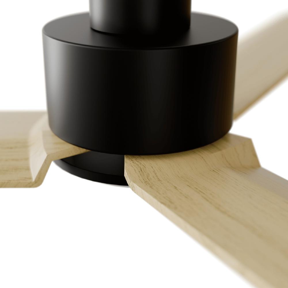 Sulion Ventilador De Techo ANNE Negro Palas De NATURAL PINE WOOD Clara Sulion