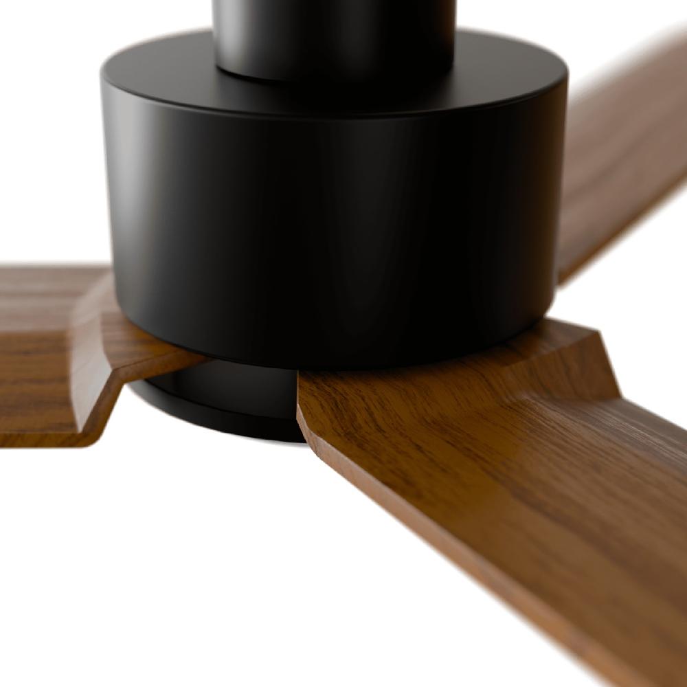 Sulion Ventilador De Techo ANNE Negro Palas De NATURAL PINE WOOD Oscura Sulion