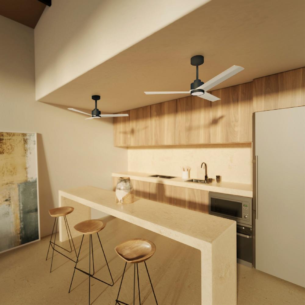 Sulion Ventilador De Techo ANNE Negro Y Blanco Con Luz - Sulion