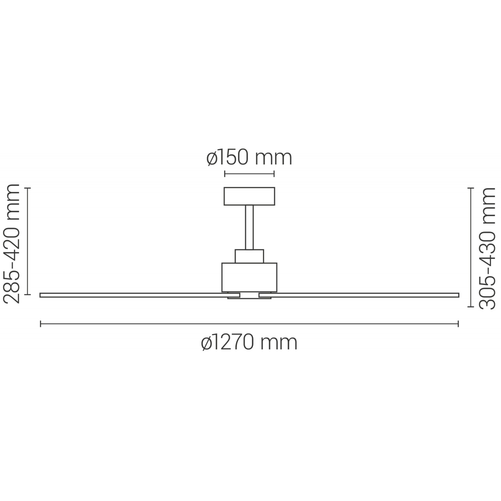 Sulion Ventilador De Techo ANNE Negro Y Blanco - Sulion