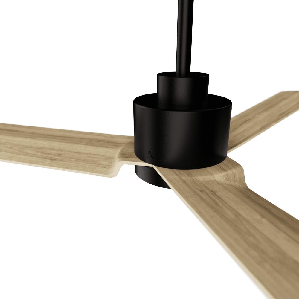 Sulion Ventilador De Techo ANNE Negro Y Madera Clara Con Luz - Sulion