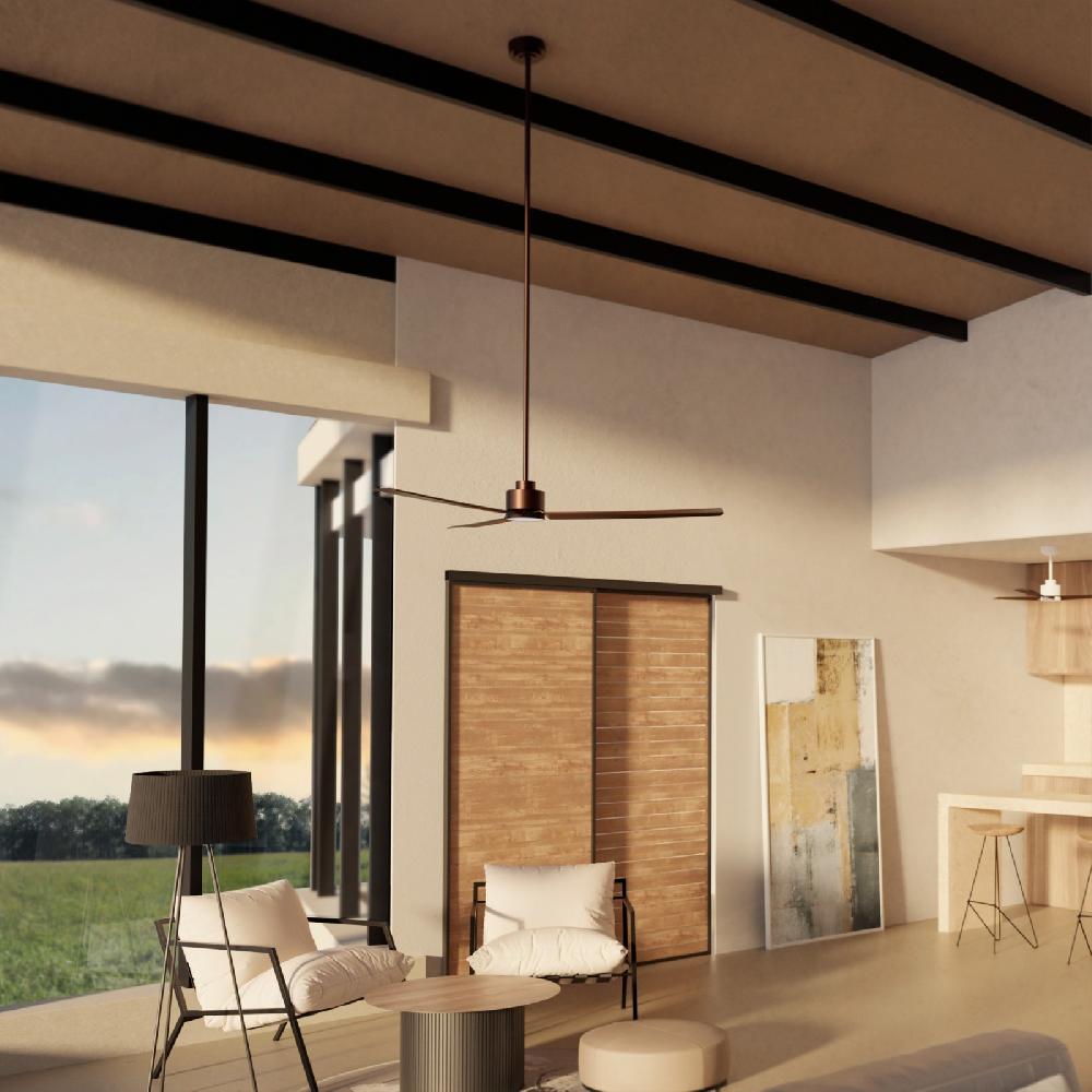 Sulion Ventilador De Techo ANNE XL Marrón óxido Con Luz - Sulion