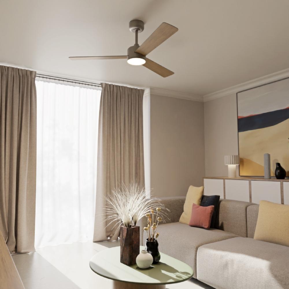 Sulion Ventilador De Techo BALOO EVO L Níquel Y Palas Reversibles - Sulion