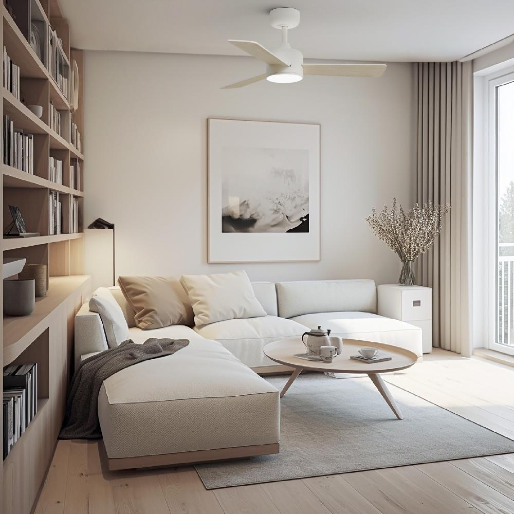 Sulion Ventilador De Techo BALOO EVO S Blanco Y Palas Reversibles - Sulion