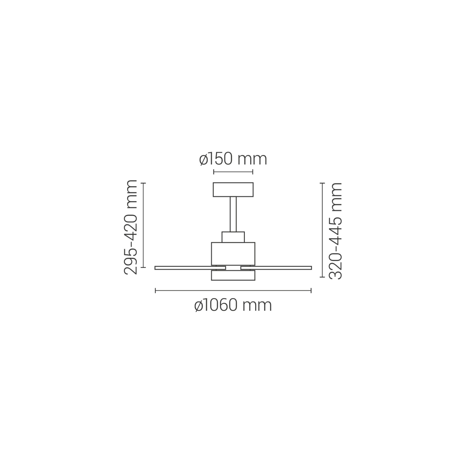 Sulion Ventilador De Techo BALOO EVO S Blanco Y Palas Reversibles - Sulion