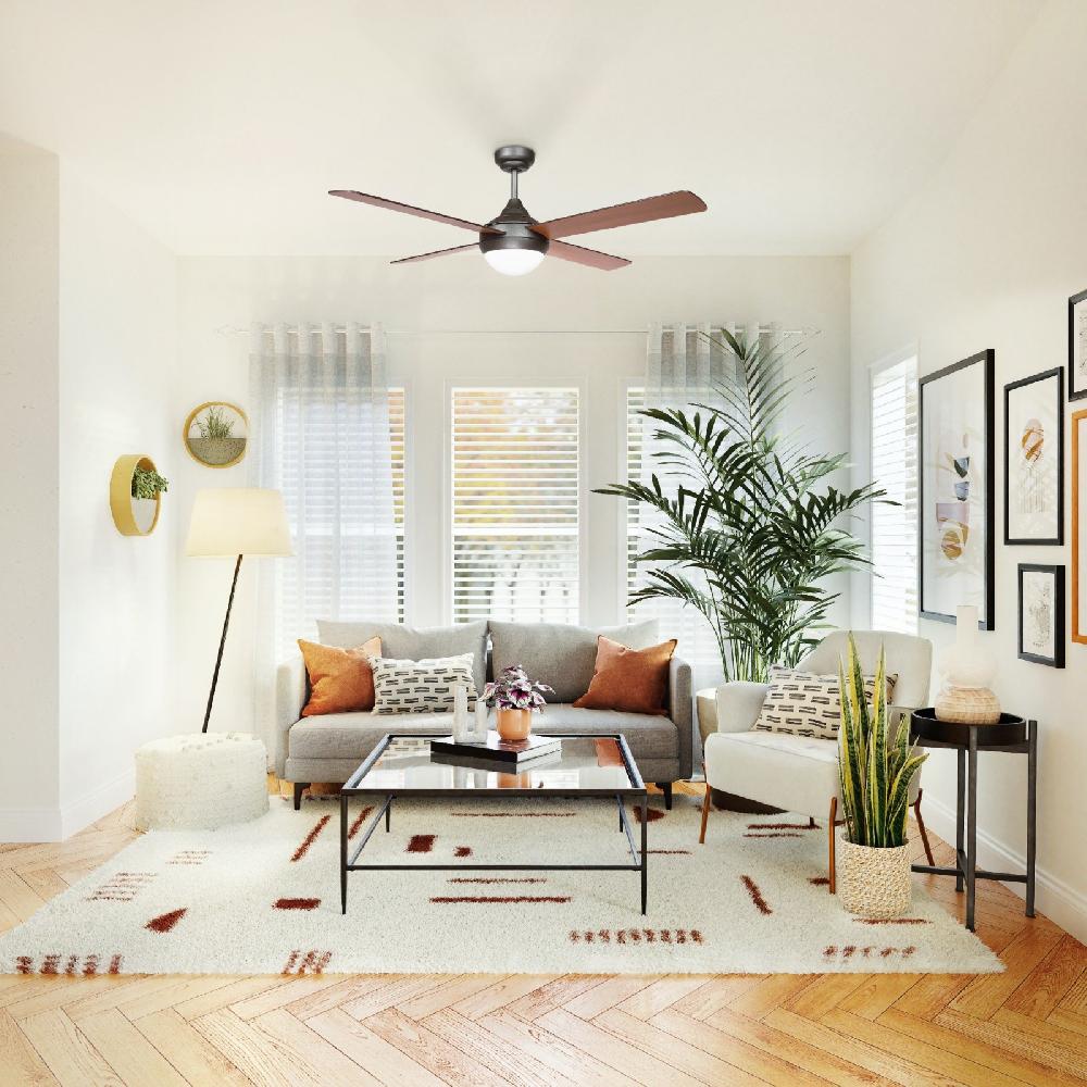 Sulion Ventilador De Techo BALOO Marrón Aspas Reversibles Con Luz - Sulion