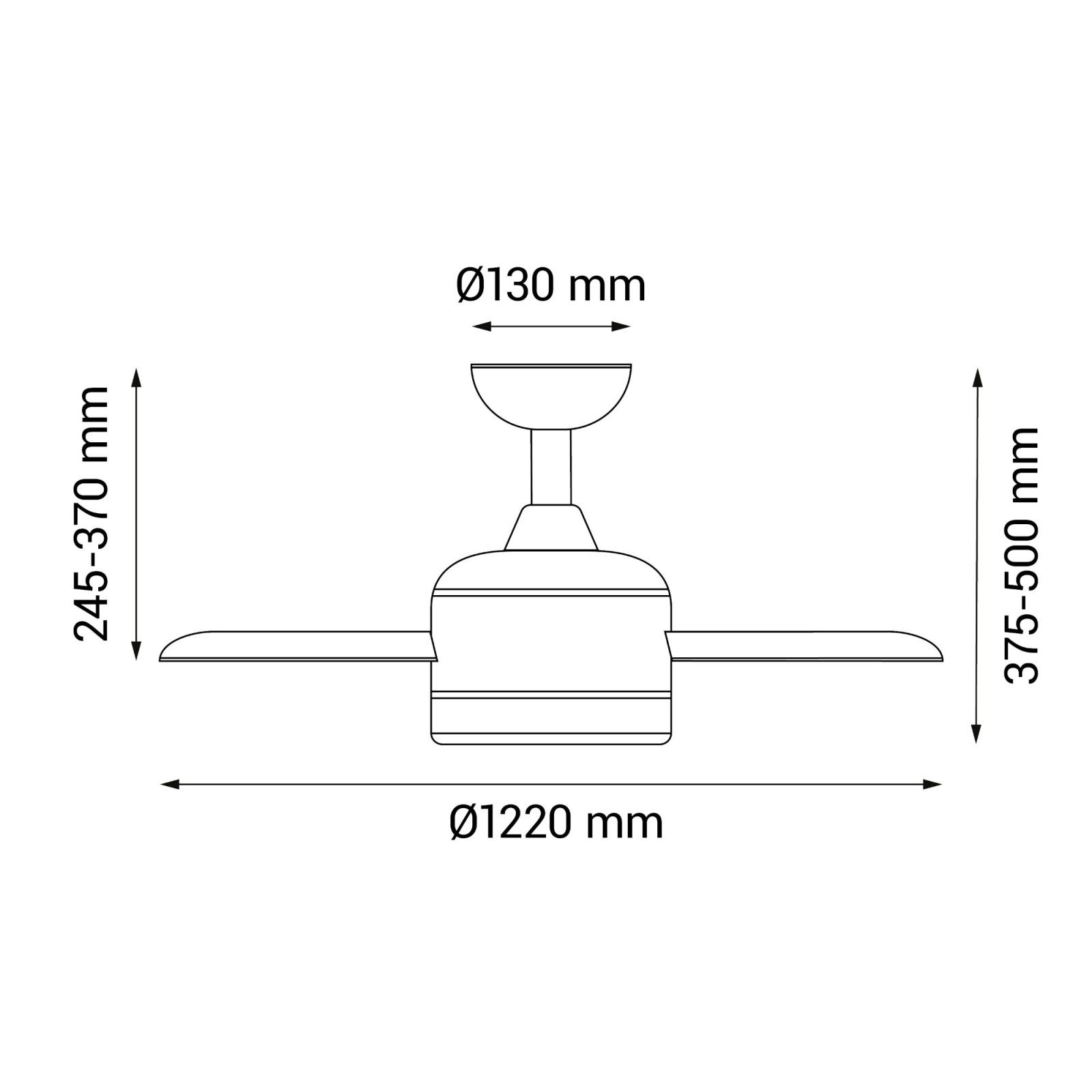 Sulion Ventilador De Techo BALOO Marrón Aspas Reversibles Con Luz - Sulion