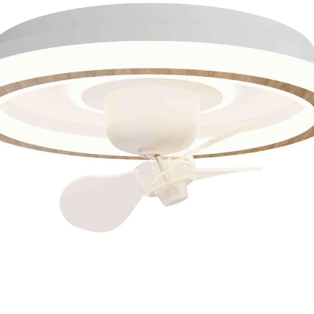 Sulion Ventilador De Techo Blanco ALAN MOVE. Motor Rotativo Y Luz - Sulion